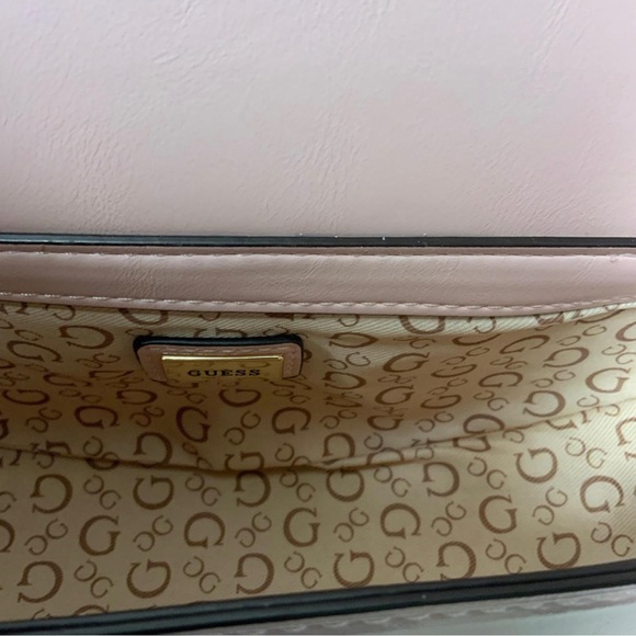Guess Blush Pink Logo Handbag - Picture 7 of 7